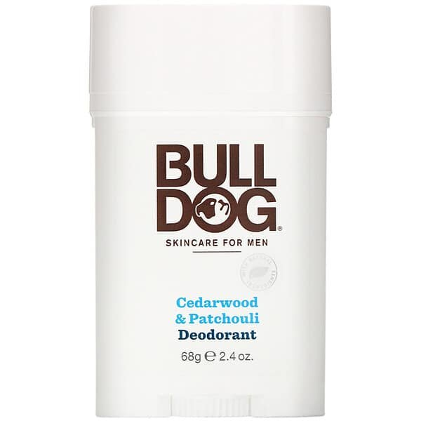 Bulldog Skincare For Men, シダーウッド・パチョリデオドラント、2.4 oz (68 g)
