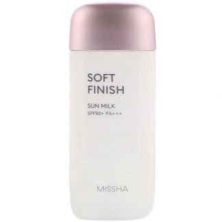 Missha, ソフトフィニッシュサンミルク、SPF 50+ PA +++、70 ml（2.36 fl oz）