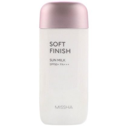 Missha, ソフトフィニッシュサンミルク、SPF 50+ PA +++、70 ml（2.36 fl oz）