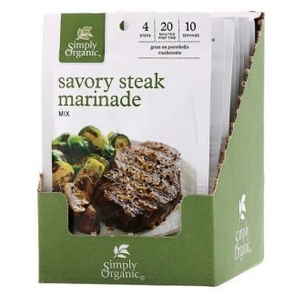 Simply Organic, こくステーキマリネードミックス、12袋入り、各20g
