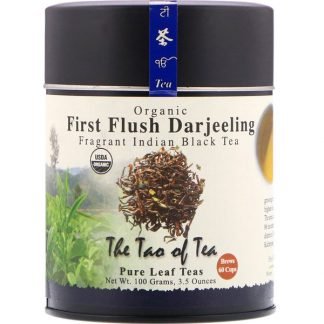 The Tao of Tea, オーガニック芳香インディアンブラックティー、一番摘みダージリン、3.5オンス (100 g)