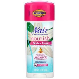 Nair , Hair Remover Cream, Glides Away, For Bikini, Arms & Underarms, 3.3 oz (93 g)