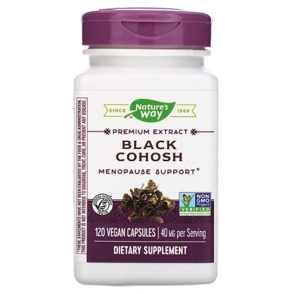 Nature's Way, Black Cohosh, 40 mg, 120 Vegan Capsules
