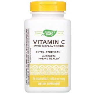 Nature's Way, Vitamin C with Bioflavonoids, 1,000 mg, 250 Vegan Capsules