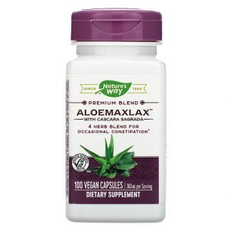 Nature's Way, AloeMaxLax with Cascara Sagrada, 360 mg, 100 Vegan Capsules