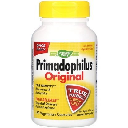 Nature's Way, Primadophilus（プリマドフィルス）、オリジナル、12歳以上、50億CFU、植物性カプセル180粒