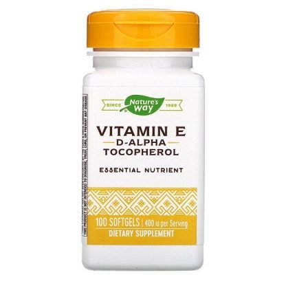 Nature's Way, Vitamin E, 400 IU, 100 Softgels