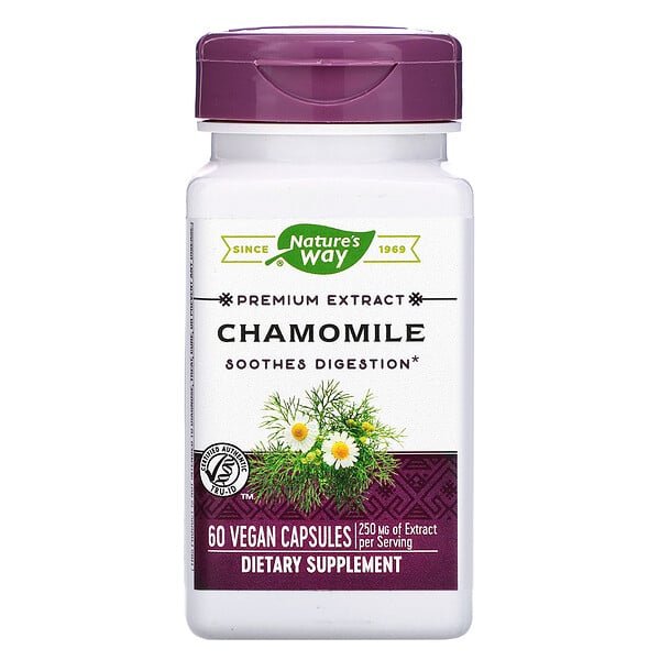 Nature's Way, Chamomile, 250 mg, 60 Vegan Capsules