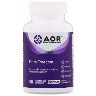 Advanced Orthomolecular Research AOR, Estro Freedom（エストロフリーダム）、植物性カプセル60粒