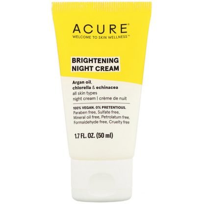 Acure, Brightening Night Cream, 1.7 fl oz (50 ml)