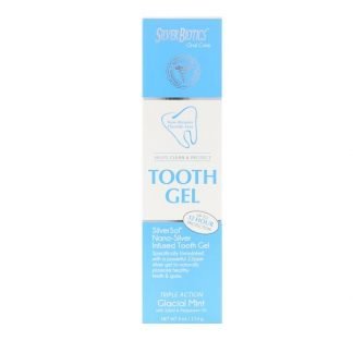 American Biotech Labs, SilverSol 歯磨きジェル、 キシリトール配合、 グラシアルミント、 4 液量オンス (118 ml)