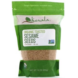 Kevala, Organic Toasted Sesame Seeds, Unhulled, 16 oz (454 g)