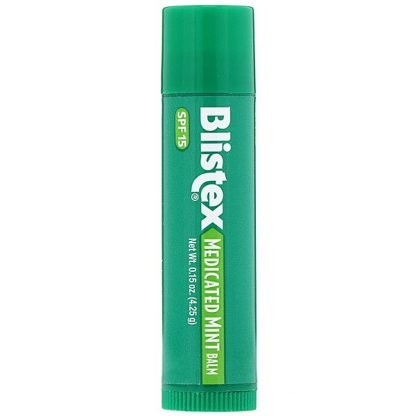 Blistex, Lip Protectant/Sunscreen, SPF 15, Medicated Mint Balm, .15 oz (4.25 g)