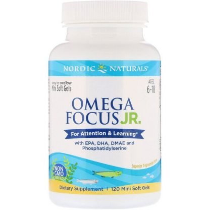 Nordic Naturals, オメガフォーカスジュニア、ミニソフトジェル120個