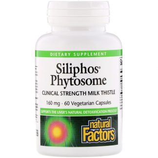 Natural Factors, Siliphos Phytosome, Clinical Strength Milk Thistle, 160 mg, 60 Vegetarian Capsules