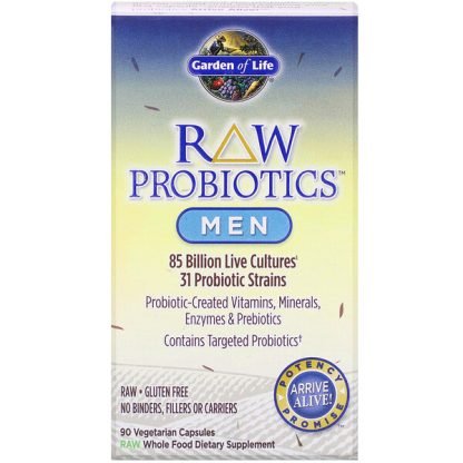 Garden of Life, RAW Probiotics, Men, 90 Vegetarian Capsules