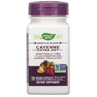 Nature's Way, Cayenne Extra Hot, 100 Vegan Capsules