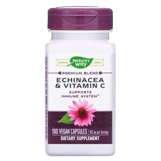 Nature's Way, Echinacea & Vitamin C, 922 mg, 100 Vegan Capsules