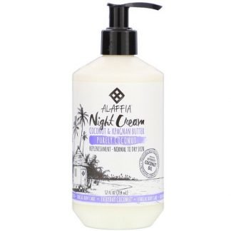 Alaffia, Purely Coconut, Night Cream, Coconut & Kpagnan Butter, 12 fl oz (354 ml)