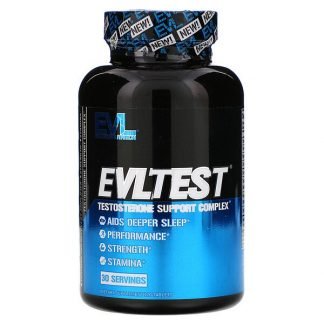EVLution Nutrition, EVLテスト、テストステロンサポート複合体、120粒