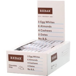 RXBAR, プロテインバー、チョコレートチップ、12本、各1.83 oz (52 g)