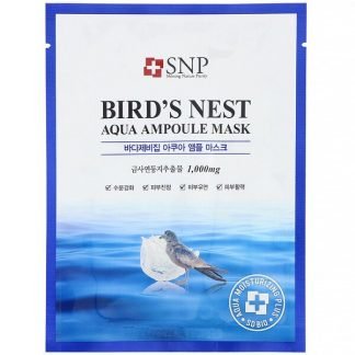 SNP, 鳥の巣アクアアンプルマスク10枚各0.84 fl oz (25 ml)