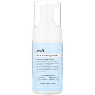 Dear, Klairs, リッチモイスト フォーミングクレンザー（泡立ち洗顔料）、3.4 fl oz (100 ml)