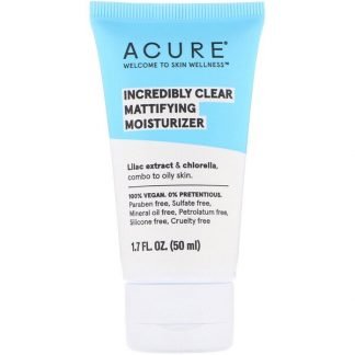 Acure, インクレディブルクリア、テカリ抑制保湿剤、1.7 fl oz (50 ml)