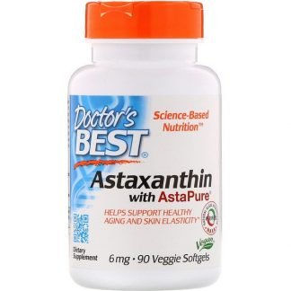 Doctor's Best, AstaPure配合アスタキサンチン、6 mg, ベジタリアンソフトジェル 90 錠
