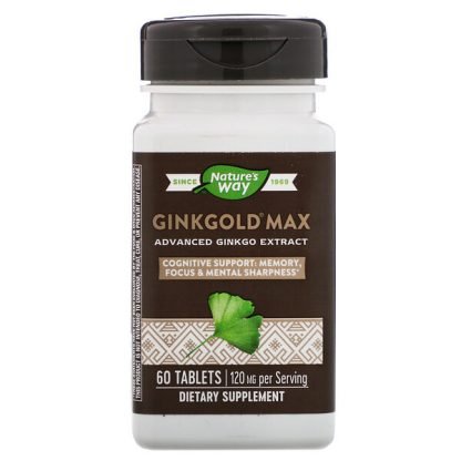 Nature's Way, Ginkgoldマックス、120 mg、60錠