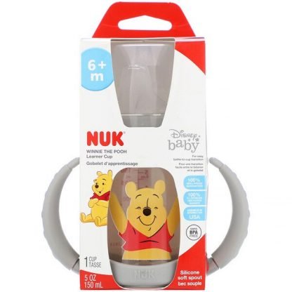 NUK, Disney Baby, Learner Cup, Winnie The Pooh, 6+ Months, 1 Cup, 5 oz (150 ml)