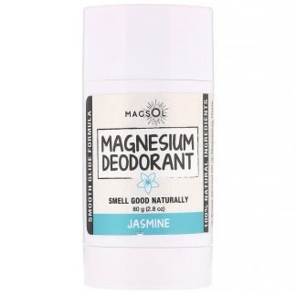 Magsol, マグネシウムデオドラント、ジャスミン、80g