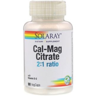 Solaray, カル・マグ（Cal-Mag）ビタミンD2クエン酸、ベジキャップ90錠