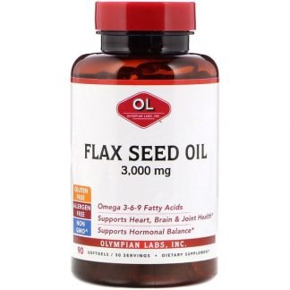 Olympian Labs, Flax Seed Oil, 3,000 mg, 90 Softgels