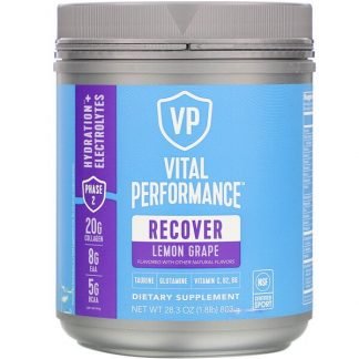 Vital Proteins, Vital Performance, Recover, Lemon Grape, 28.3 oz (803 g)