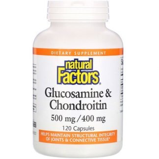 Natural Factors, グルコサミン＆コンドロイチン, 500 mg/400 mg, 120カプセル