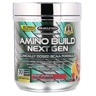 Muscletech, Amino Build（アミノビルド）ネクストジェン、フルーツパンチ、284g（10オンス）