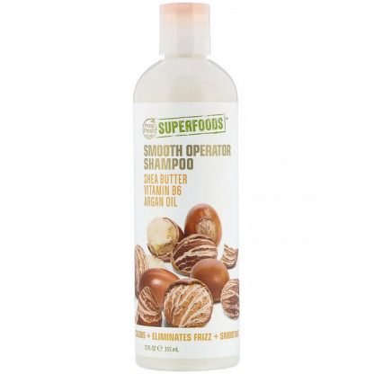Petal Fresh, Pure, SuperFoods, Smooth Operator Shampoo, Shea Butter, Vitamin B6 & Argan Oil, 12 fl oz (355 ml)
