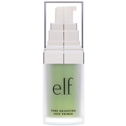 E.L.F., 色調を整えるフェイスプライマー（顔下塗り）, 中和する緑色, 0.48オンス（13.7 g）