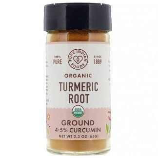 Pure Indian Foods, オーガニックウコン根、粉末、65g（2.3oz） (Discontinued Item)