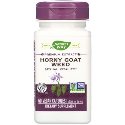 Nature's Way, Horny Goat Weed, 500 mg, 60 Vegan Capsules