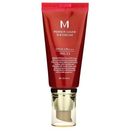 Missha, Perfect Cover BB Cream, SPF 42 PA+++, No. 23 Natural Beige, 50 ml (Discontinued Item)