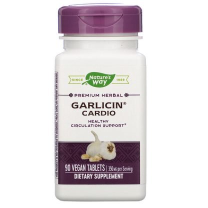 Nature's Way, Garlicin Cardio, 90 Vegan Tablets