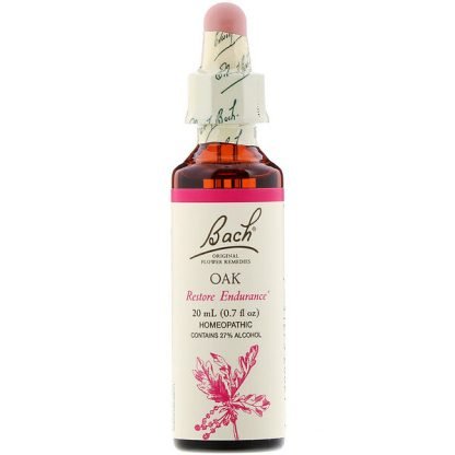 Bach, オリジナルフラワー レメディ、 オーク、 0.7 fl oz (20 ml)