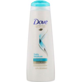 Dove, ニュートリティブソリューション、デイリーモイスチャーシャンプー、普通髪、乾燥髪用、355ml（12液量オンス）