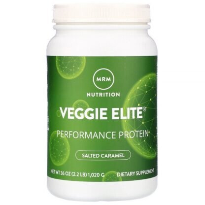 MRM, Veggie Elite（ベジーエリート）、パフォーマンスプロテイン、塩キャラメル、1,020g（2.2ポンド）