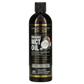 California Gold Nutrition, オーガニックMCTオイル、355ml（12液量オンス）