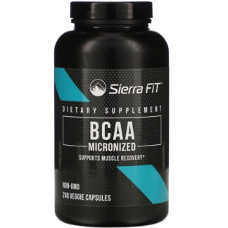 Sierra Fit, 微粉化BCAA、分岐鎖アミノ酸、500mg、ベジカプセル240粒