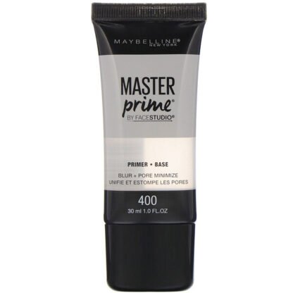 Maybelline, フェイススタジオ、マスタープライム、プライマーベース、400ブラー+ポアミニマイズ、1液量オンス（30 ml）