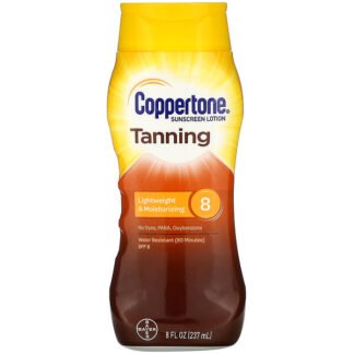 Coppertone, タンニング、軽いつけ心地＆保湿、SPF8、237ml（8液量オンス）